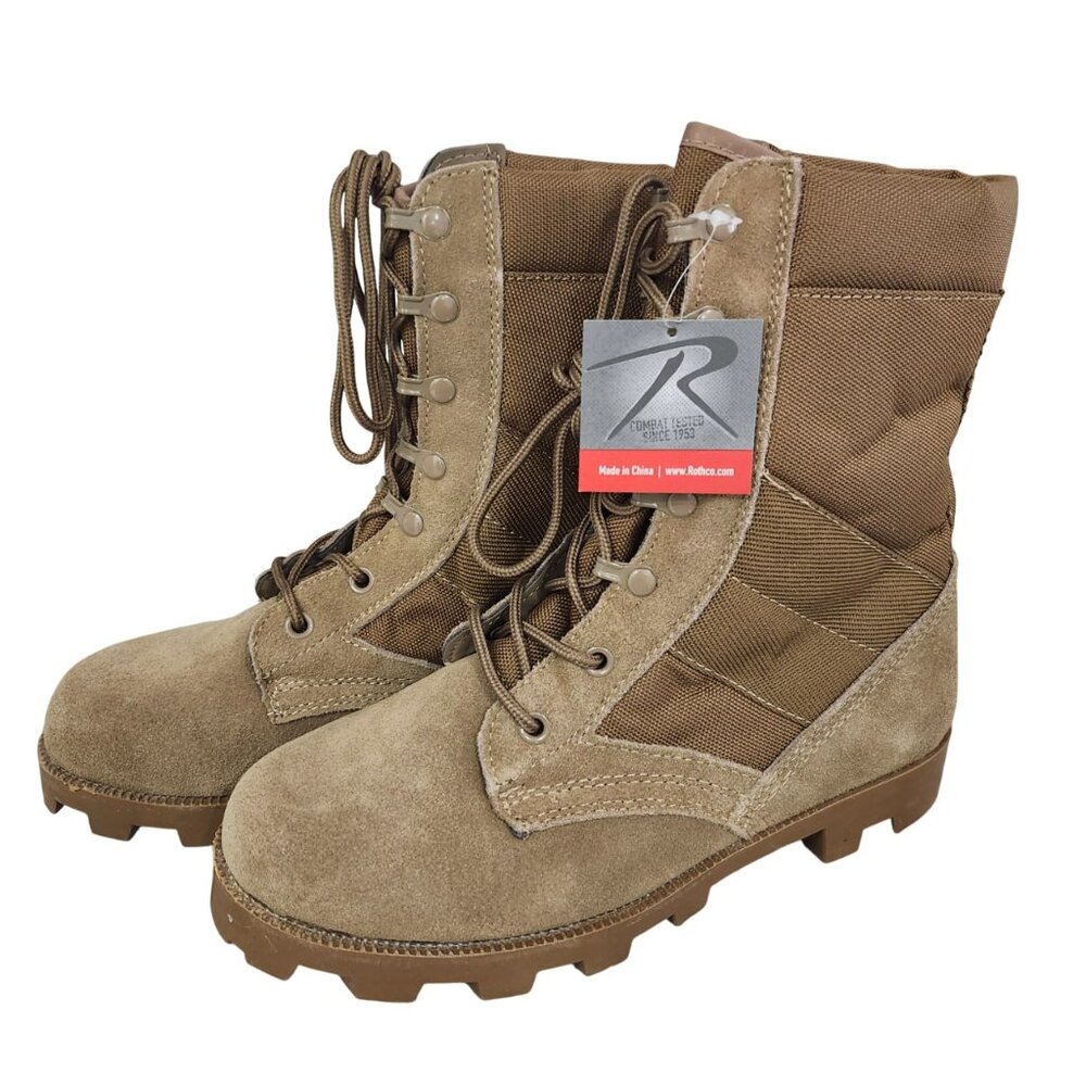 Rothco G.I. Type Speedlace Jungle Tactical Boots 8 Inch AR 670-1 Coyote Brown